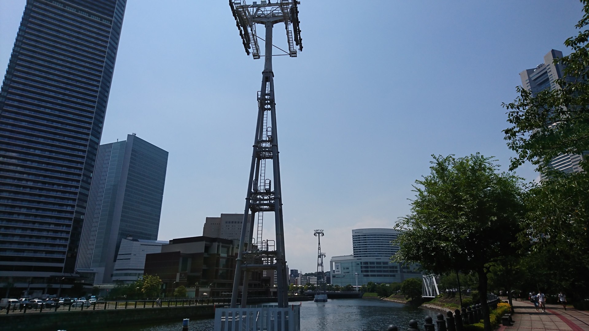 番外編 Yokohama Air Cabin 仮称 横浜エアーキャビンの工事進んでいます ｊｒ桜木町駅 運河パーク ハンマーヘッド付近 までのロープウェイ 美味い物紀行 Delicious Travelogue At Yokohama And More